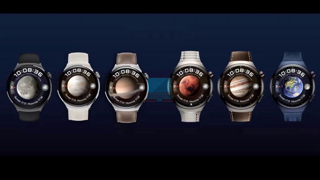 The Huawei Watch 4 series stands out not only for its impressive features but also for its extensive range of colors that cater to different tastes and styles. With six vibrant color options, namely Azure Earth, Jupiter Brown, Mars Titanium, Venus White, Saturn Brown, and Magic Moon Black, users have the freedom to choose a hue that resonates with their personality. Let's start with the Huawei Watch 4 Pro, which represents the Blue Earth model. Encased in a striking blue titanium alloy case, this variant not only exudes a sense of elegance but also showcases Huawei's commitment to sustainability. It features the industry's first recycled nylon composite strap, which enhances durability while promoting environmental responsibility. The fabric fibers on the surface of the strap are recycled from ocean fishing nets and textiles, making it a commendable achievement in Huawei's fulfillment of social responsibility. By incorporating such eco-friendly materials, Huawei encourages users to reflect on the importance of protecting our beautiful Earth home. Starting with the dial glass, the Huawei Watch 4 Pro incorporates a stronger spherical sapphire glass lens. This choice of material not only adds a touch of luxury but also ensures durability and scratch resistance. The use of sapphire glass underscores Huawei's commitment to quality and longevity. Moreover, the dial of the Huawei Watch 4 Pro is uniquely curved with a slight arc, inspired by the design concept of a circular dome. This distinctive shape is achieved through complex craftsmanship and custom-made props. The result is not only a more refined visual aesthetic but also a practical advantage. The slight curve of the dial enhances the overall viewing angle, making it easier and more comfortable to use in daily activities. The Huawei Watch 4 Pro's design seamlessly combines elegance and functionality. Another noteworthy detail is the inverted trapezoidal design of the crown on the Huawei Watch 4 Pro. This small but thoughtful design element features fine scales, resembling the shape of an aircraft jet. This design choice is in harmony with the overall planetary theme of the smartwatch, paying homage to space adventures and exploration. It showcases the meticulousness of Huawei's designer team, who have taken the time to incorporate subtle details that enhance the overall aesthetic and user experience.